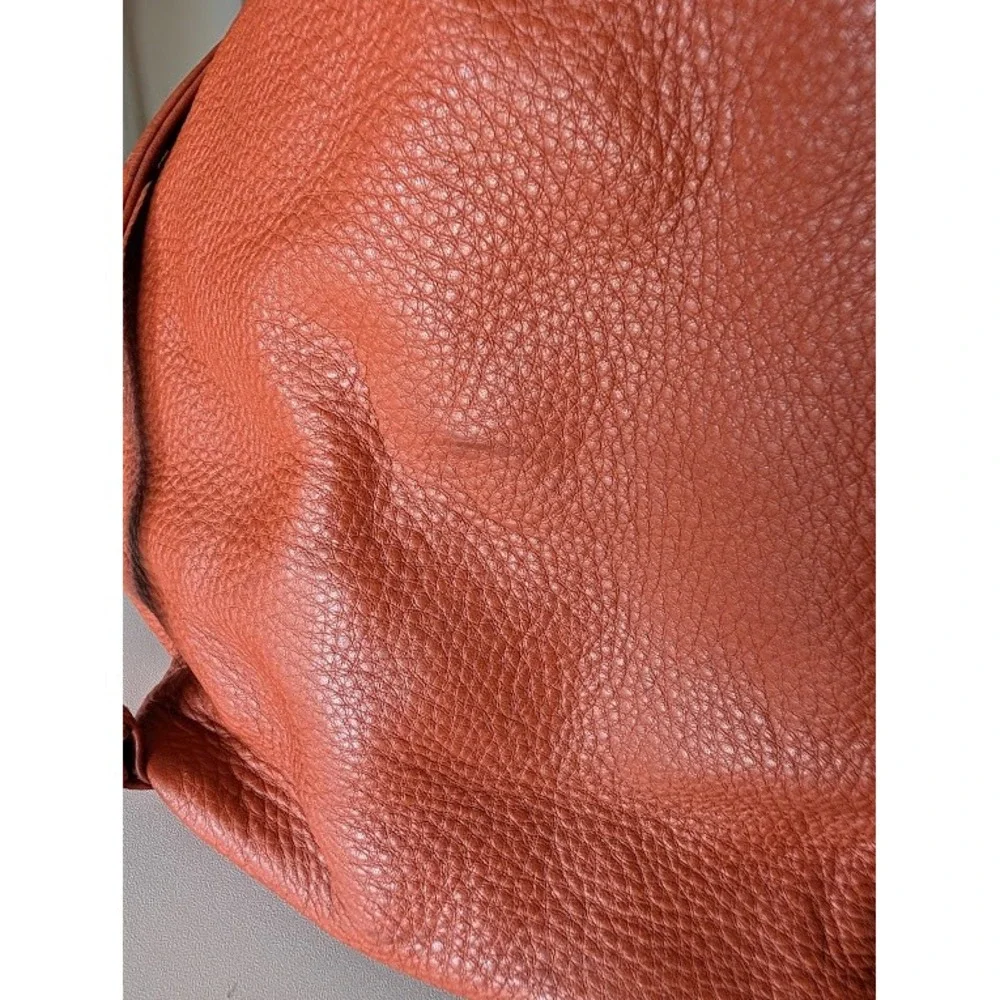 HOBO Merrin Convertible Backpack Shoulder Bag‎ Cinnamon Pebbled Leather Tassel